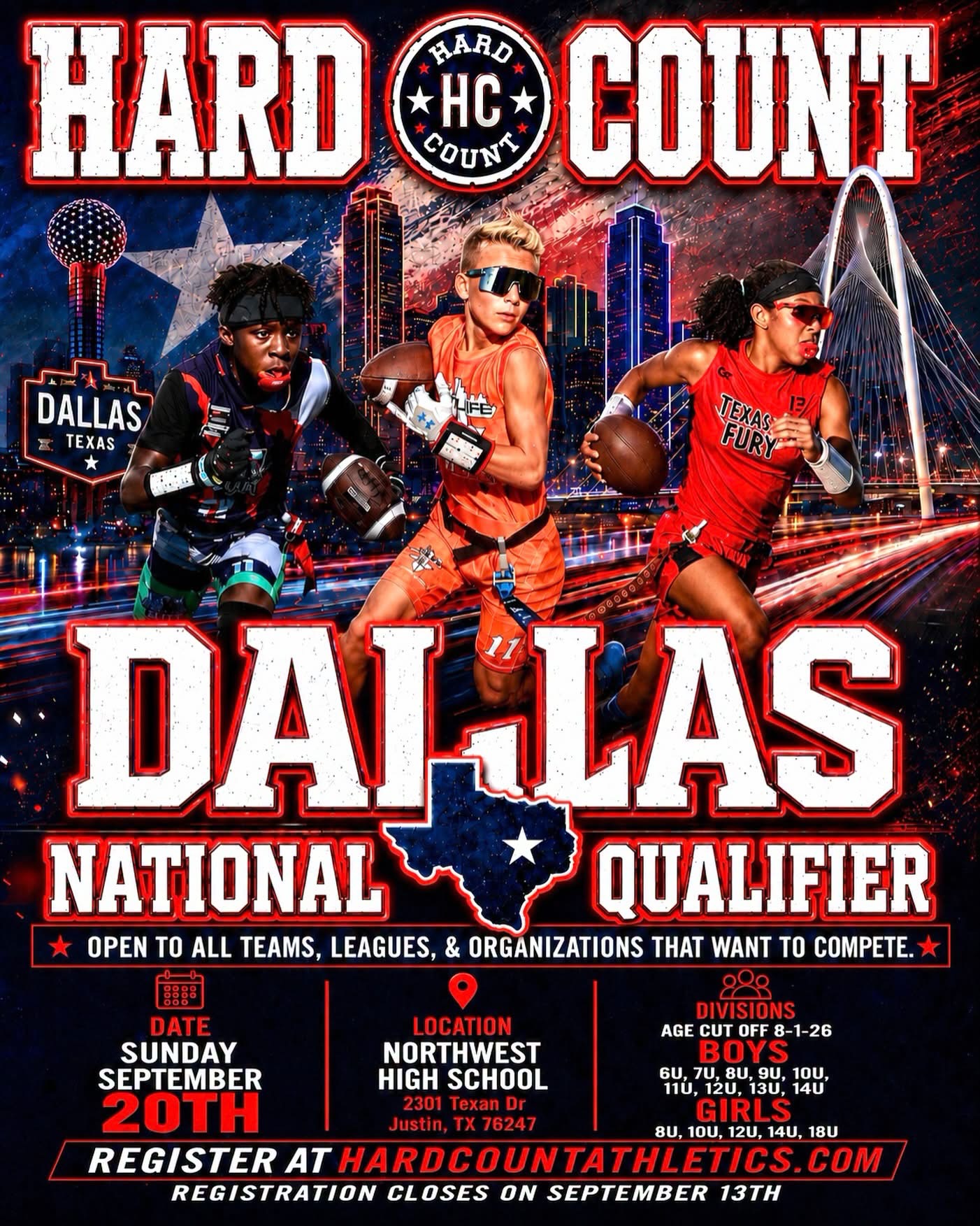 Hard Count Dallas National Qualifier — September 20, 2026
