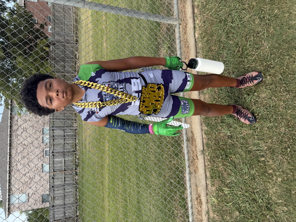 Frisco Elite athlete with the Got That Dawg In Me championship belt