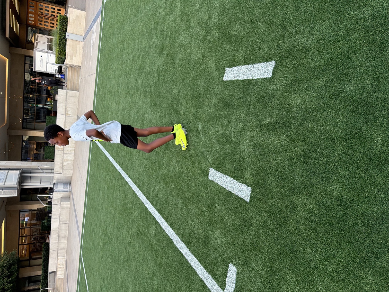 Athletes training on the turf at The Star in Frisco